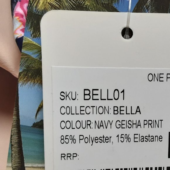 New Mosmann Navy Floral One Piece Bathing Suit | NWT S, M, L - Picture 16 of 16